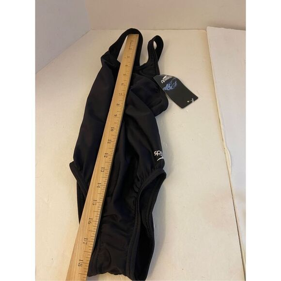 Speedo Pro Lt. Suit size 6 little girls. Black racerback Swim Team NEW $40 - Picture 5 of 5